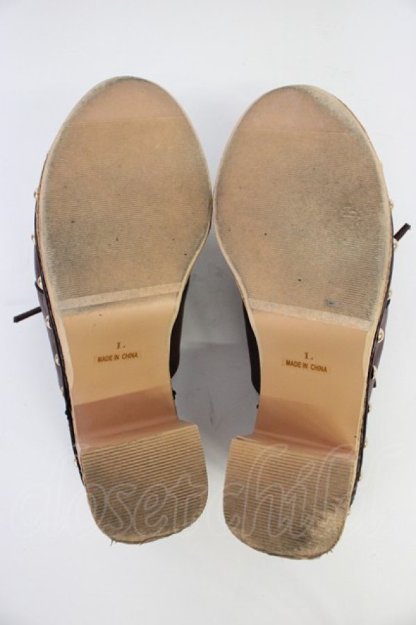 画像5: axes femme / スカラップサボサンダル L ブラウン T-26-04-10-044-AX-SH-SA-ZT (5)