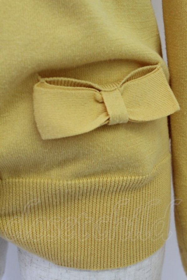 画像3: Jane Marple / リボンポケットニットカーディガン   T-26-04-10-008-JM-TO-SA-ZT (3)