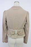 画像2: axes femme / 裾レースジャケット M ベージュ T-26-04-10-014-AX-JA-SA-ZT (2)