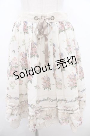 画像: 【SALE】axes femme /シャンデリアフラワー柄スカート Y-23-10-01-124-AX-SK-SZ-ZT351