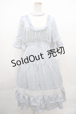 画像: axes femme POETIQUE / チュールデザインフリルワンピース Y-23-10-07-089-AX-OP-SZ-ZT285