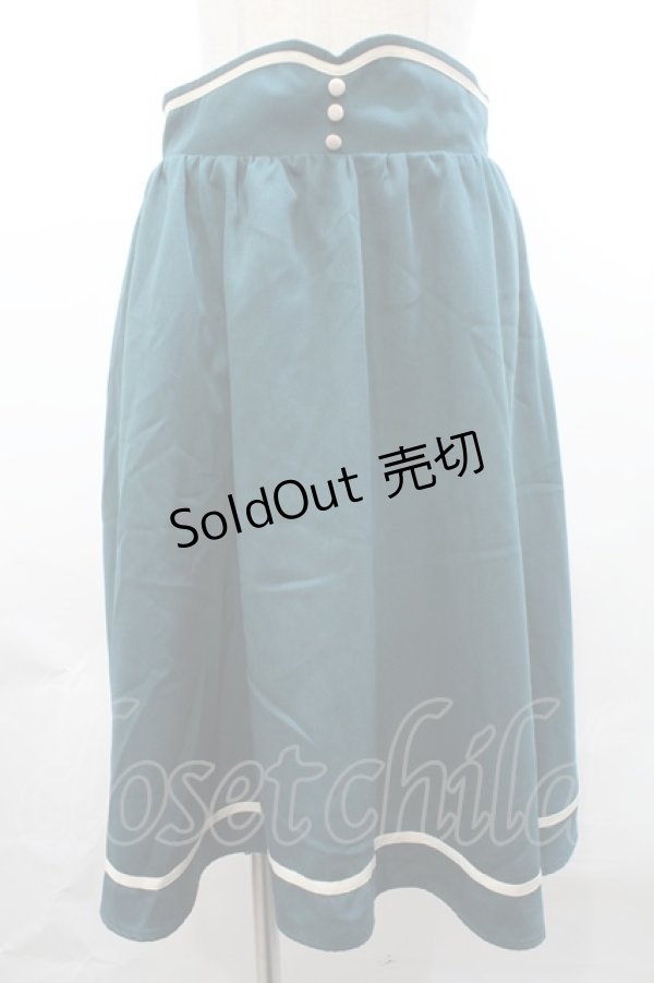 画像1: 【SALE】Fi.n.t / ピンタックミディスカート F グリーン Y-23-10-21-135-CA-SK-SZ-ZT027 (1)