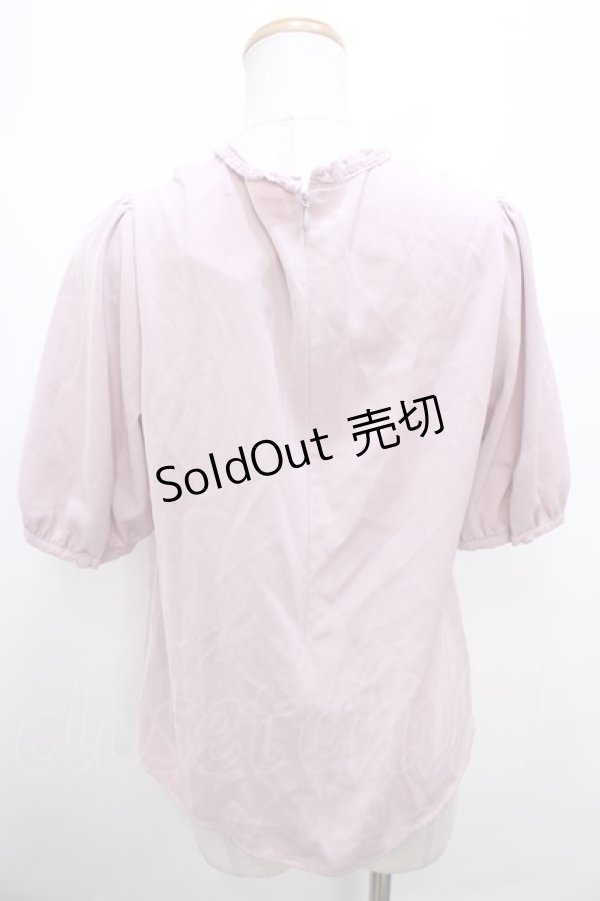 画像2: 【SALE】Fi.n.t / ハイネックレース切替ブラウス F ピンク Y-23-11-05-033-CA-BL-SZ-ZT351 (2)