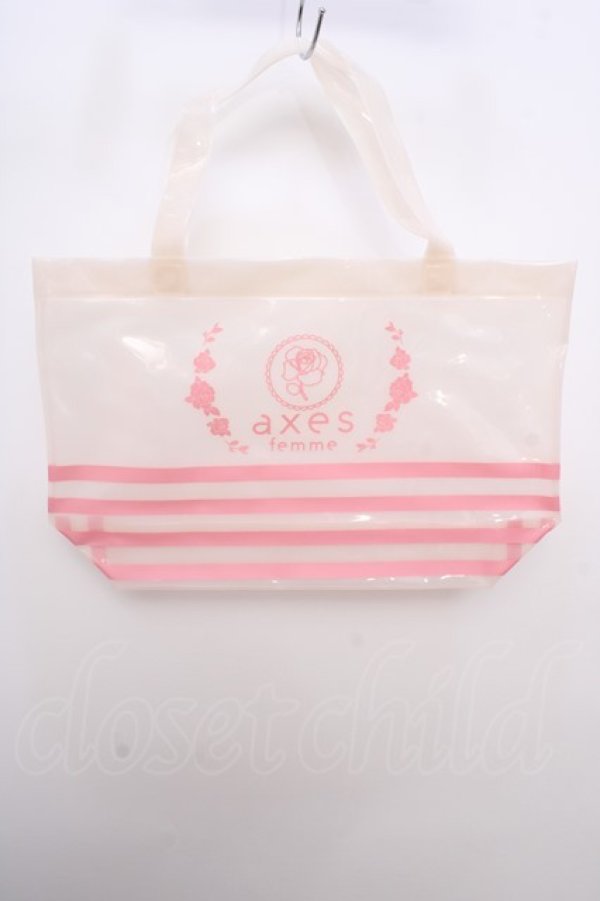 画像1: axes femme / ビニールトートバッグ   Y-23-11-10-026-AX-BG-SZ-ZT-K016 (1)
