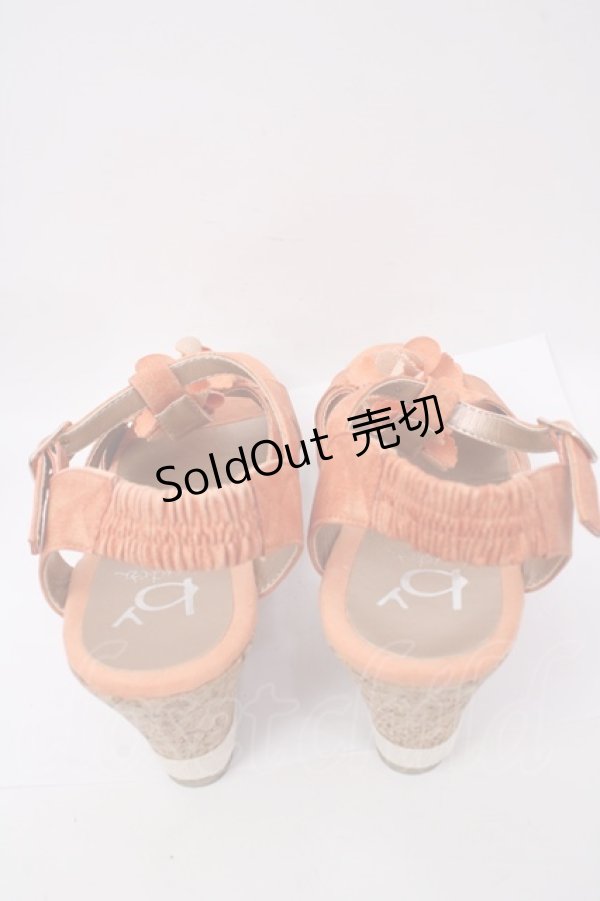 画像3: 【SALE】あしながおじさん / お花モチーフサンダル M オレンジ Y-23-11-27-042-PU-SH-SZ-ZTK022 (3)