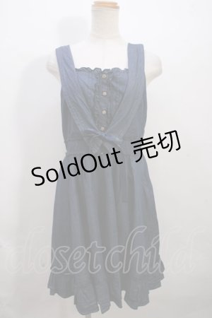 画像: 【SALE】axes femme / ベストドッキングワンピース M インディゴ Y-23-12-05-092-AX-OP-SZ-ZT351