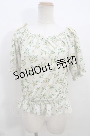 画像: 【SALE】F&A / 小花柄ブラウス F イエロー Y-23-12-05-028-LO-BL-SZ-ZT353