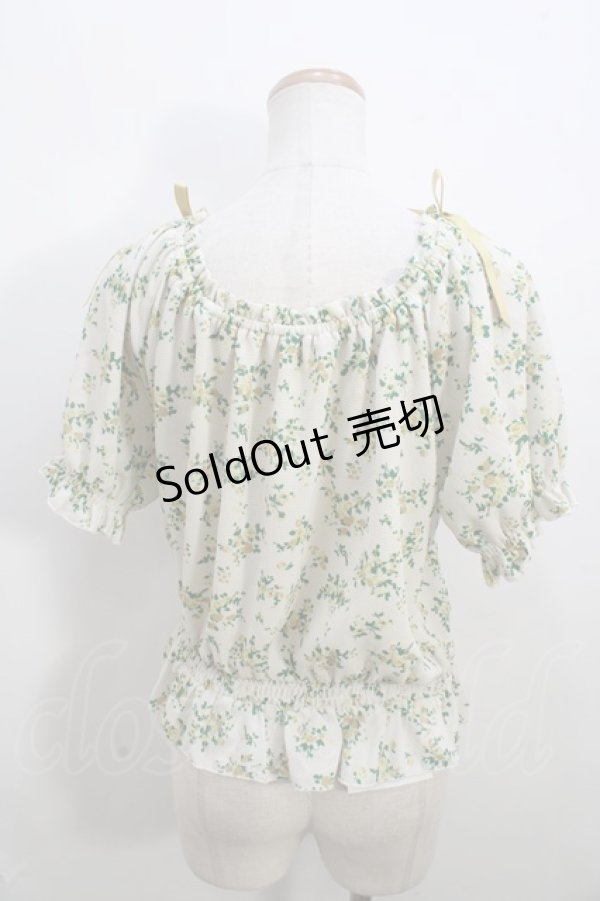 画像2: 【SALE】F&A / 小花柄ブラウス F イエロー Y-23-12-05-028-LO-BL-SZ-ZT353 (2)