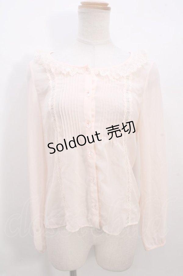 画像1: 【SALE】Emily Temple cute / フェアリーシフォンブラウス  ピンク Y-23-12-05-032-ET-BL-SZ-ZT101 (1)
