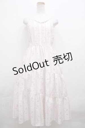 画像: 【SALE】axes femme / ブルーミングサクラキャミワンピース F 生成り Y-23-12-08-097-AX-OP-SZ-ZT353