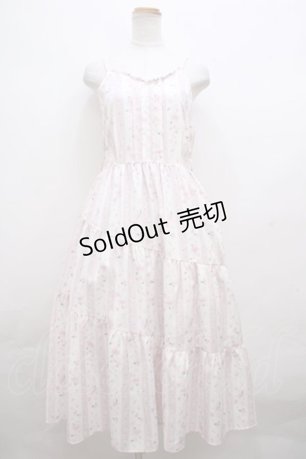 画像1: 【SALE】axes femme / ブルーミングサクラキャミワンピース F 生成り Y-23-12-08-097-AX-OP-SZ-ZT353 (1)