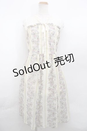 画像: 【SALE】axes femme / フラワーパターンノースリワンピース M イエロー Y-23-12-17-143-AX-OP-SZ-ZT353