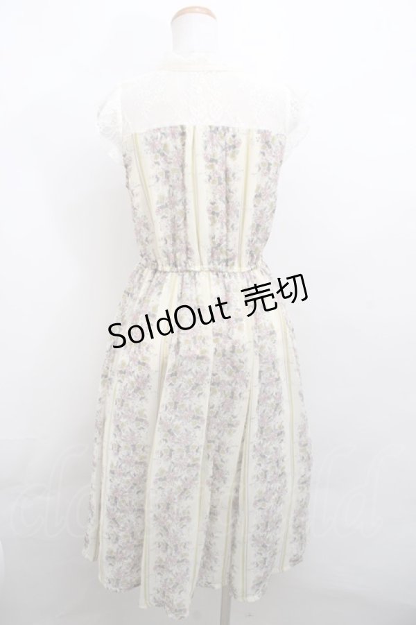 画像2: 【SALE】axes femme / フラワーパターンノースリワンピース M イエロー Y-23-12-17-143-AX-OP-SZ-ZT353 (2)