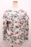画像1: axes femme / 花柄ボウタイブラウス M キナリ Y-23-12-22-044-AX-BL-SZ-ZT134 (1)