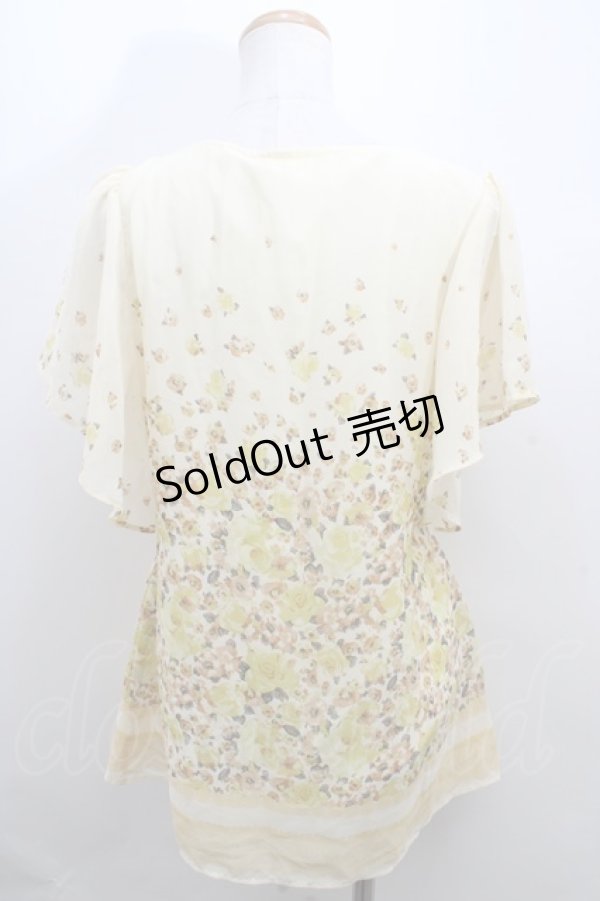 画像2: axes femme / 花シフォントップス M イエロー Y-23-12-29-027-AX-TO-SZ-ZT393 (2)