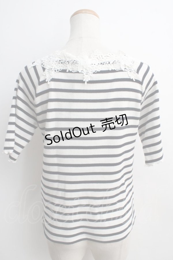 画像2: 【SALE】axes femme / スクエアネックリブプルオーバー M  Y-24-01-08-052-AX-TO-SZ-ZT211 (2)