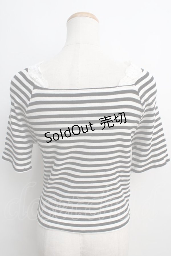 画像2: 【SALE】axes femme / ショート丈リブトップス F 黒 Y-24-01-08-054-AX-TO-SZ-ZT142 (2)