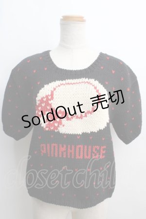画像: 【SALE】PINK HOUSE / 帽子モチーフセーター  黒 Y-24-01-08-067-LO-TO-SZ-ZT068