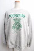 画像1: merry jenny / bear embroideryトレーナー F グレー Y-24-01-08-105-LO-TO-SZ-ZT429 (1)