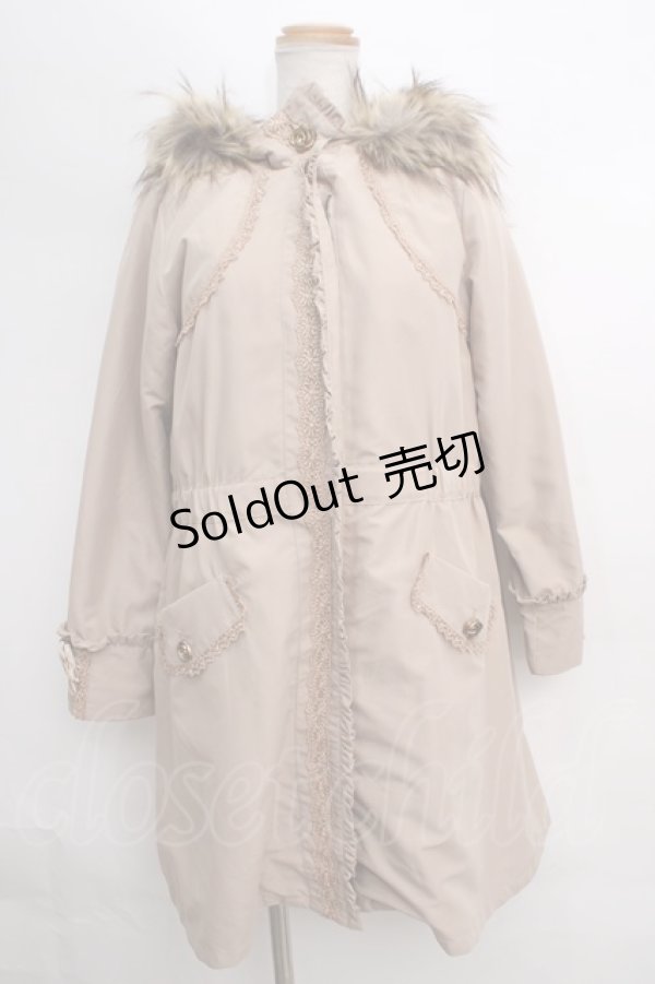 画像1: axes femme / COATファーライナー付きコート  ベージュ Y-24-01-16-123-AX-CO-AS-ZT-C041 (1)