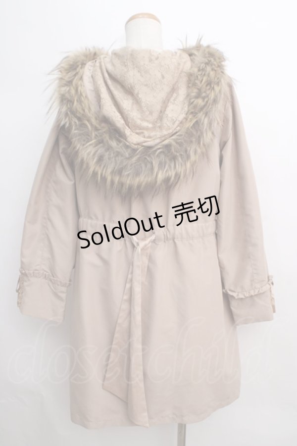 画像2: axes femme / COATファーライナー付きコート  ベージュ Y-24-01-16-123-AX-CO-AS-ZT-C041 (2)