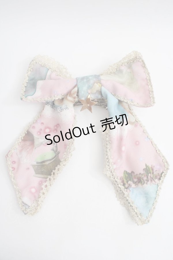 画像1: BABY,THE STARS SHINE BRIGHT / HAT 天体のHarmonia 天使の如く歌う星界の旋律 柄バレッタ  ピンク Y-24-01-16-019-BA-AC-AS-ZY (1)