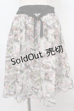 画像: axes femme / レースコラージュ柄スカート   Y-24-01-31-175-AX-SK-WD-ZT133