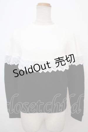 画像: MILK / Sister Sweat  ブラック×ホワイト Y-24-02-04-122-ML-TO-SZ-ZT483