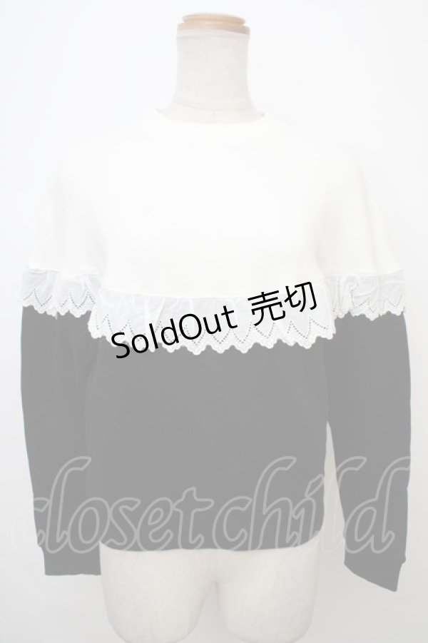 画像1: MILK / Sister Sweat  ブラック×ホワイト Y-24-02-04-122-ML-TO-SZ-ZT483 (1)