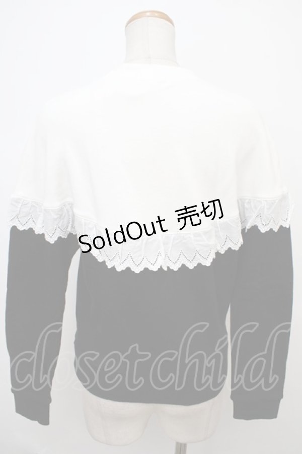 画像2: MILK / Sister Sweat  ブラック×ホワイト Y-24-02-04-122-ML-TO-SZ-ZT483 (2)