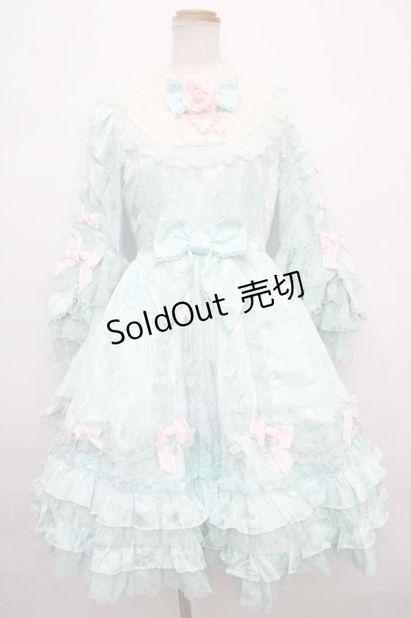 画像1: Angelic Pretty / バラのお嬢様Dress  ミント Y-24-02-07-054-AP-OP-SZ-ZY (1)