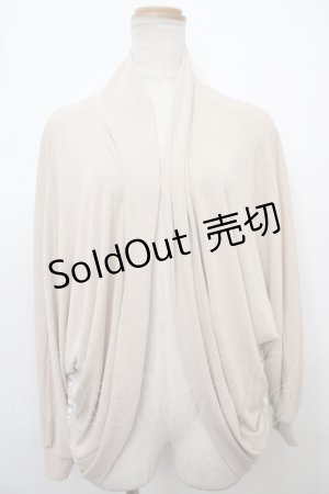 画像: axes femme / バックレースゆったりカーデ F ベージュ Y-24-02-20-055-AX-TO-SZ-ZT161