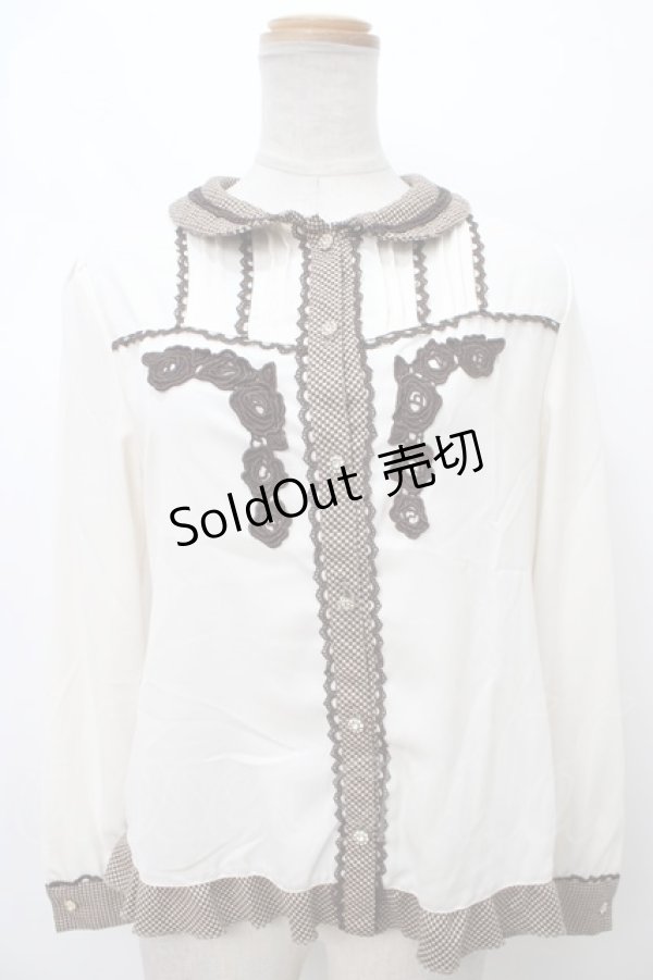 画像1: axes femme / ブラウス   Y-24-02-28-032-AX-BL-SZ-ZT351 (1)