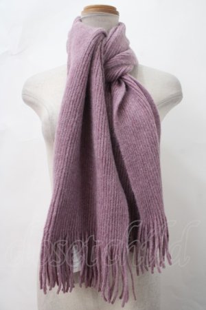 画像: axes femme POETIQUE / プレーンニットマフラー  ピンク Y-24-03-15-008-AX-ZA-SZ-ZT386