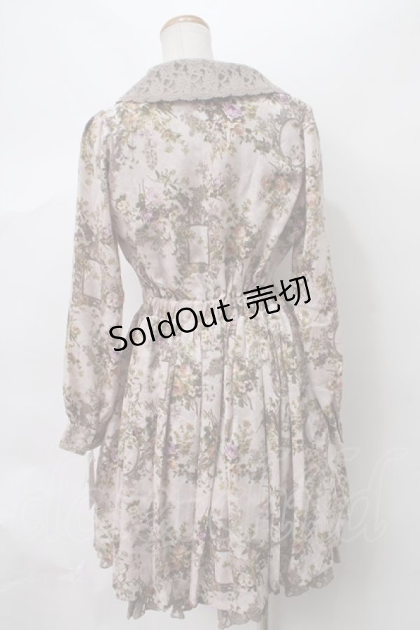 画像2: 【SALE】axes femme / ボタニカル柄カシュクールワンピース M アワピンク Y-24-03-15-105-AX-OP-SZ-ZT210 (2)