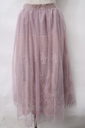 画像: axes femme / レーシーチュールスカート M ピンク Y-24-03-15-134-AX-SK-SZ-ZT185