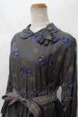 画像3: Jane Marple / Royal ribbon ラウンドカラードレス M グレー Y-24-03-22-102-JM-OP-SZ-ZY (3)