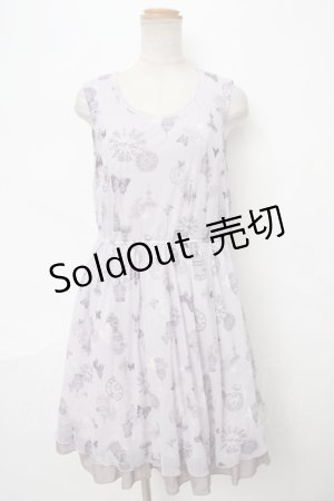 画像: axes femme / 蝶柄ワンピース M ラベンダー Y-24-04-10-123-AX-OP-SZ-ZT330