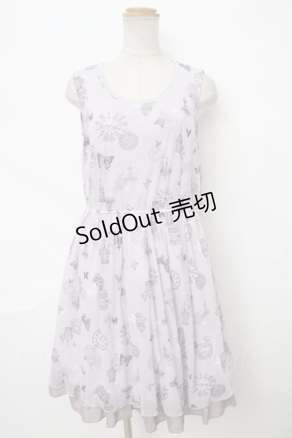 画像1: axes femme / 蝶柄ワンピース M ラベンダー Y-24-04-10-123-AX-OP-SZ-ZT330 (1)