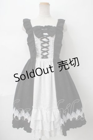 画像: axes femme kawaii / ロココジャンパースカート M 黒 Y-24-04-17-121-AX-OP-SZ-ZY