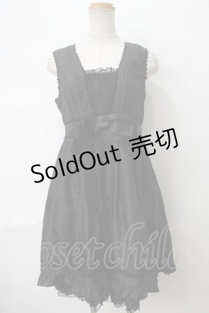 画像: axes femme / リボンデザインドレス M 黒 Y-24-04-20-148-AX-OP-SZ-ZY