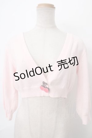 画像: 【SALE】MILK / チェリーフロートカーディガン  ベビーピンク Y-24-05-01-122-ML-TO-SZ-ZT222