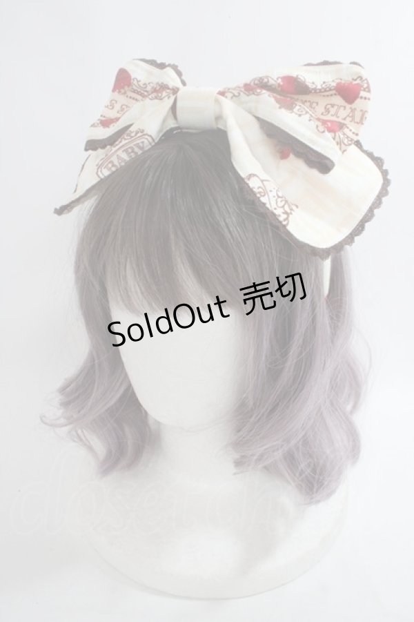 画像5: BABY,THE STARS SHINE BRIGHT / Strawberry Loves Chocolate柄エプロンフリルジャンパースカート・カチューシャセット  生成り Y-24-05-06-144-BA-OP-SZ-ZY (5)