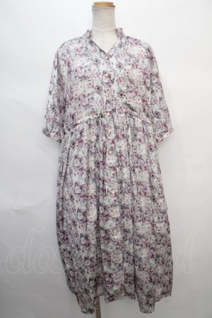 画像: axes femme / 花柄5分袖ワンピース M ピンク Y-24-05-06-206-AX-OP-SZ-ZT329