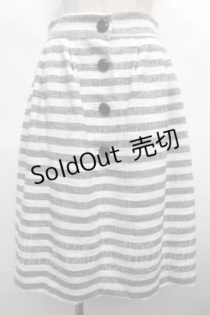 画像: MILK / MILKメイドスカート  グレーｘ白 Y-24-05-10-137-ML-SK-AS-ZT429