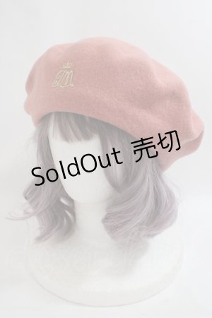 画像: Jane Marple / ロゴエンブレムウールベレー  ピンク Y-24-05-10-029-JM-AC-SZ-ZY