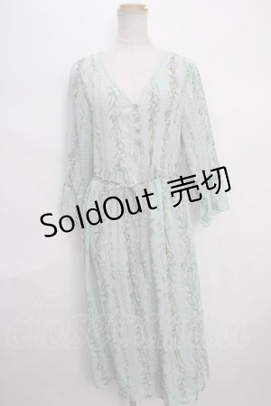 画像: 【SALE】axes femme / 花柄シースルーロングカーディガン M ミント Y-24-05-20-126-AX-TO-SZ-ZT329