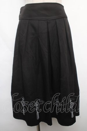 画像: axes femme POETIQUE / アジアンランタン刺繍スカート  黒 Y-24-05-20-149-AX-SK-AS-ZY