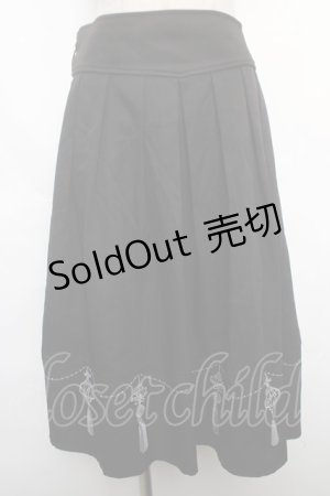 画像: axes femme POETIQUE / アジアンランタン刺繍スカート  黒 Y-24-05-20-149-AX-SK-AS-ZI