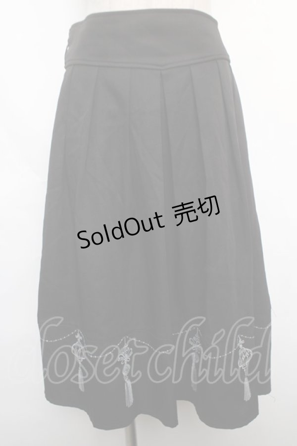 画像1: axes femme POETIQUE / アジアンランタン刺繍スカート  黒 Y-24-05-20-149-AX-SK-AS-ZI (1)